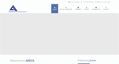 Desktop Screenshot of apecs.org