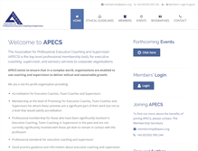 Tablet Screenshot of apecs.org