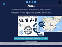 Tablet Screenshot of apecs.es