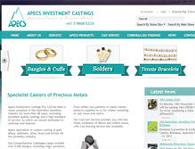 Tablet Screenshot of apecs.com.au